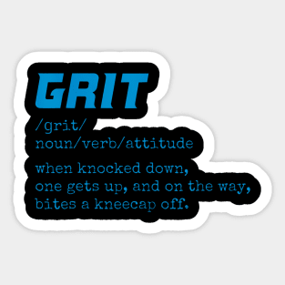 Grit Lions Definition  Funny Detroit City Sticker